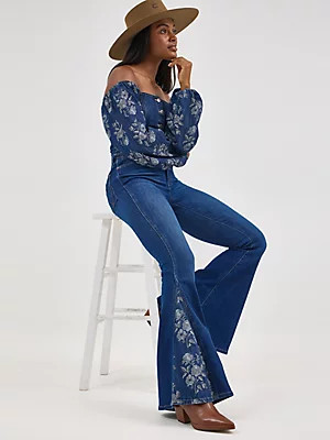 Women's Wrangler Retro® Bailey High Rise Pieced Trumpet Flare Jean | Wrangler