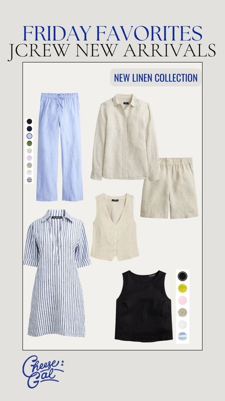 Friday favorites! Jcrew linen new spring arrivals! Perfect for a vacation look! 

#LTKstyletip #LTKtravel #LTKSeasonal