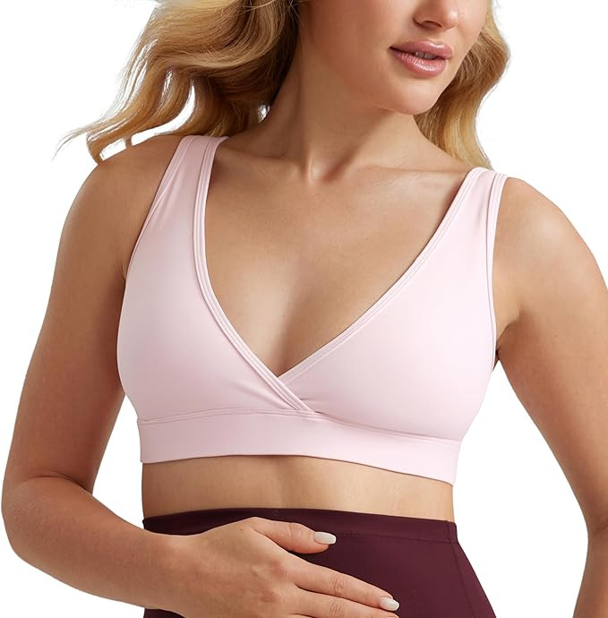 CRZ YOGA Butterluxe Maternity Nursing Bras for Women Crossover Wireless Sleep Breastfeeding Loung... | Amazon (US)