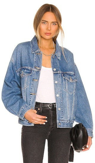LEVI'S 90s Trucker in Denim-Medium. - size L | Revolve Clothing (Global)