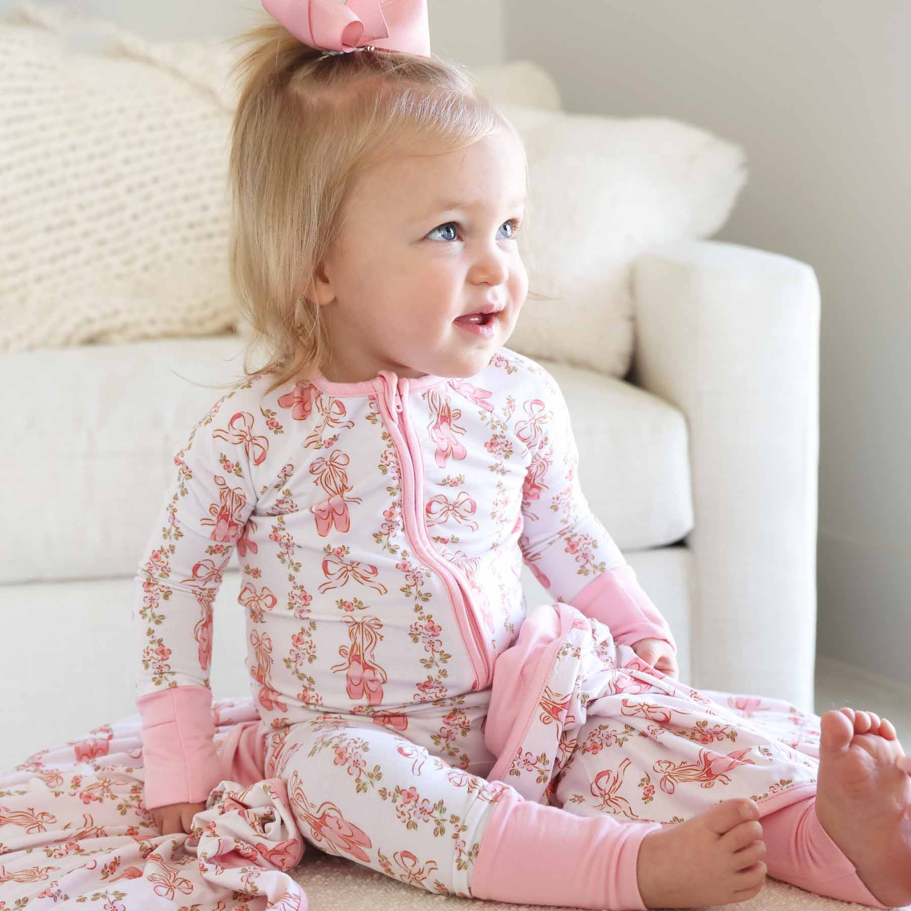 Ballet Blossoms Convertible Zip Romper | Caden Lane