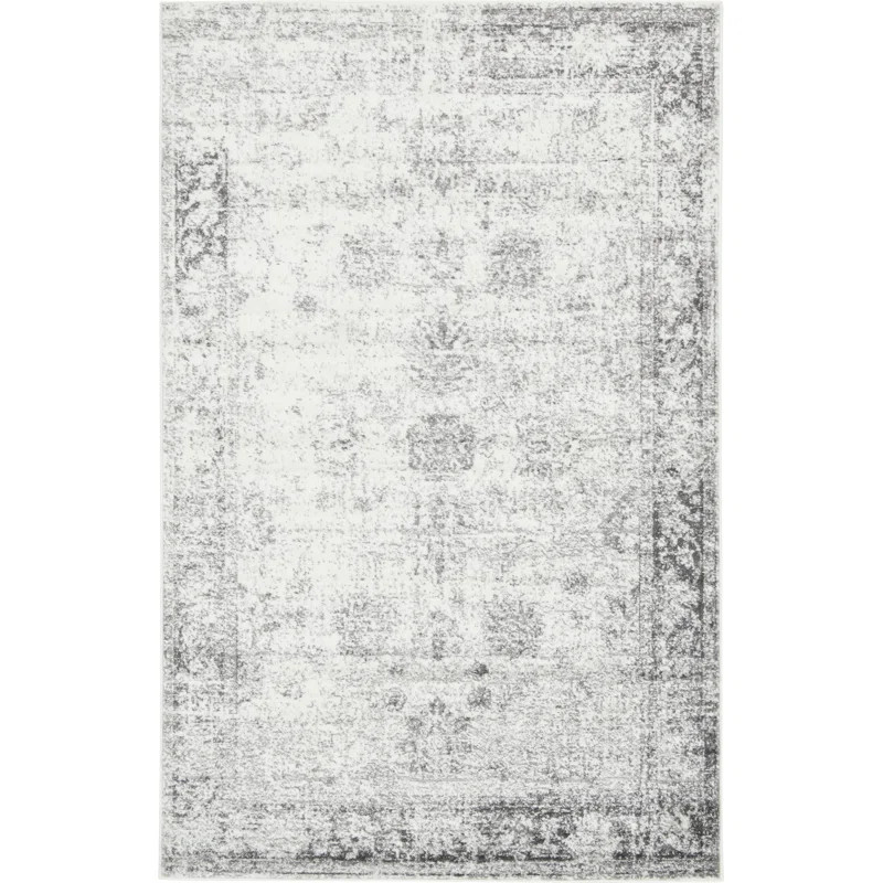 Brandt Floral Beige/Gray Area Rug | Wayfair North America