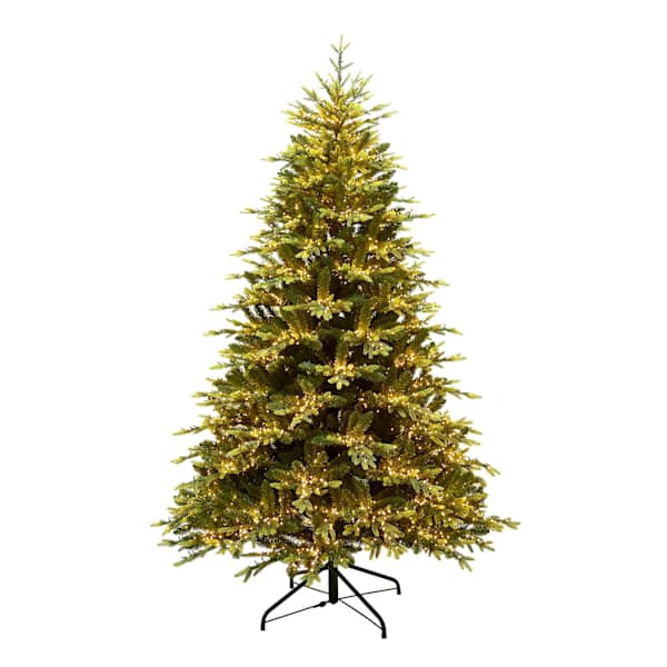 (B2) Pre-Lit Bradley Spruce Tree, 7.5' | At Home