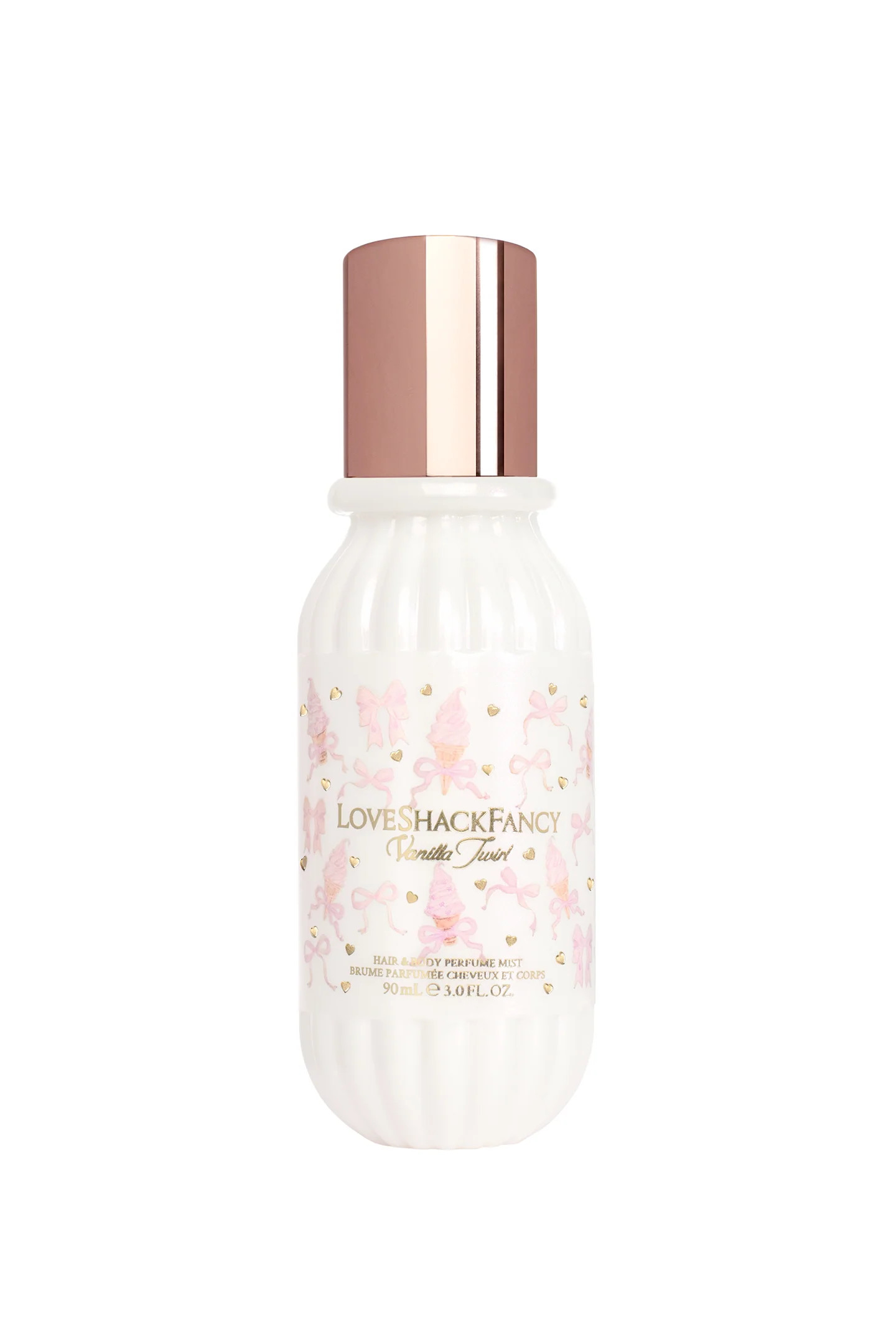 Mini Vanilla Twirl Hair & Body Perfume Mist with Vanilla Mousse and Salted Caramel | LoveShackFancy