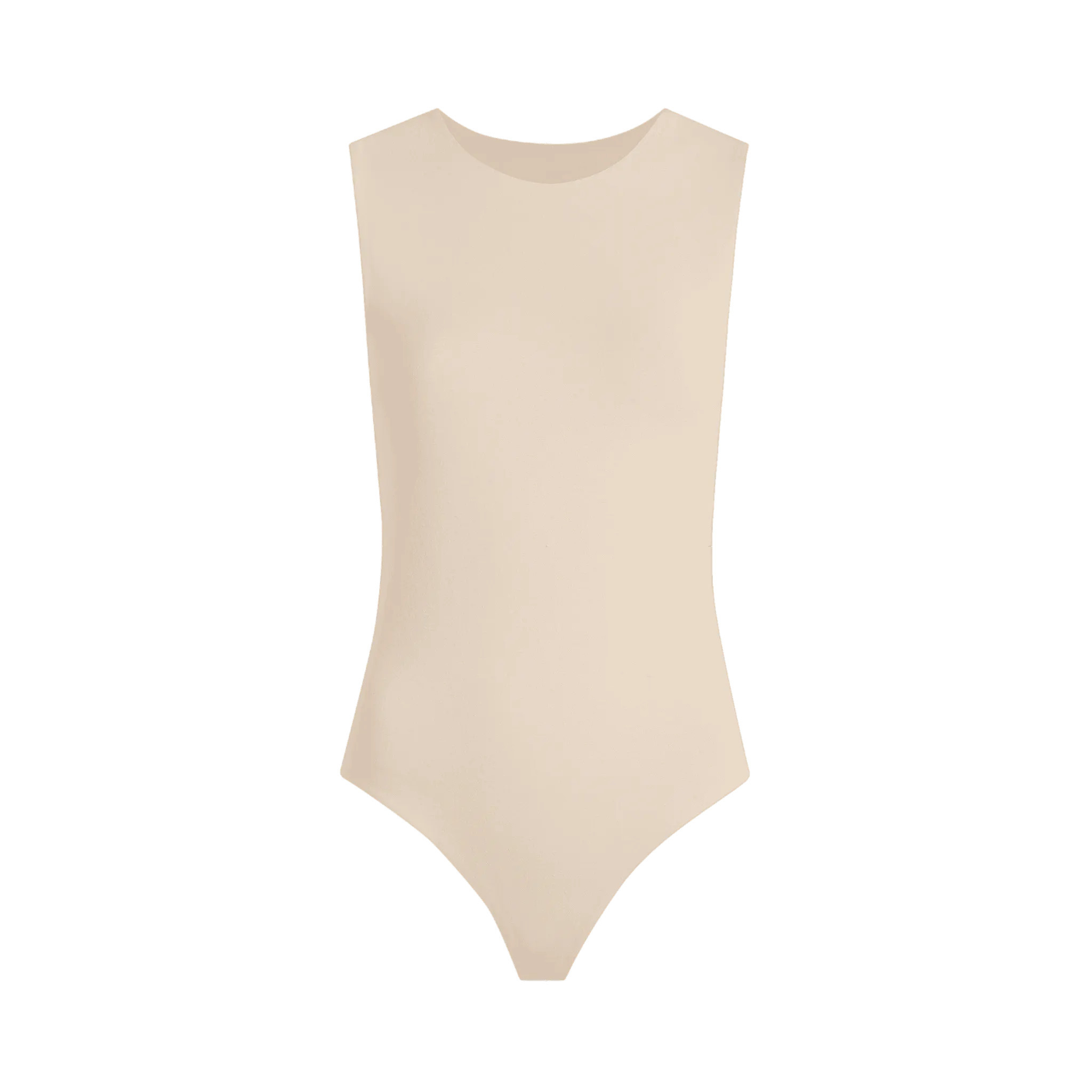 Classic Crew Tank Bodysuit | Bone - nuuds | nuuds