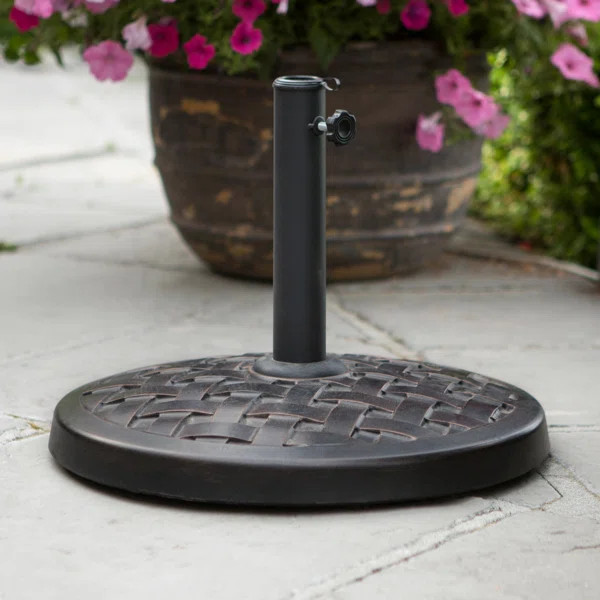 Cardis Polyresin Standing Round Umbrella Base | Wayfair North America