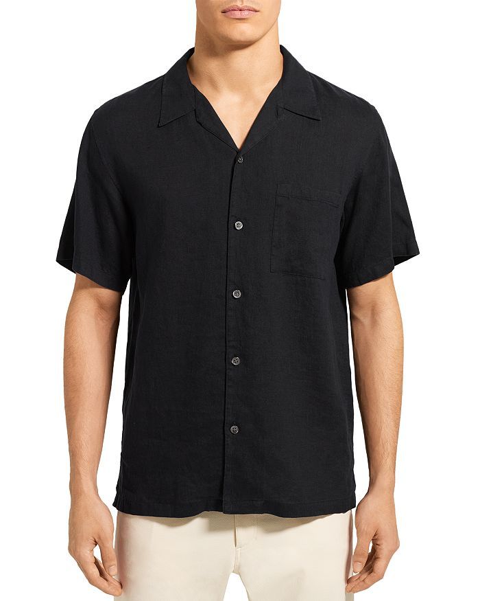 Theory Short Sleeve Regular Fit Linen Shirt   Back to Results -  Men - Bloomingdale's | Bloomingdale's (US)