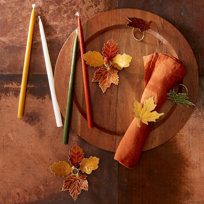 10" Fall Colored Tiny Taper Candles, Set of 12 | Williams-Sonoma