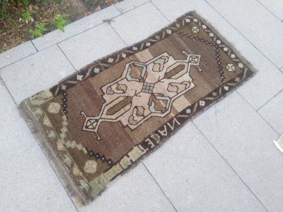 Vintage small turkish rug handmade small rug old small | Etsy | Etsy (US)