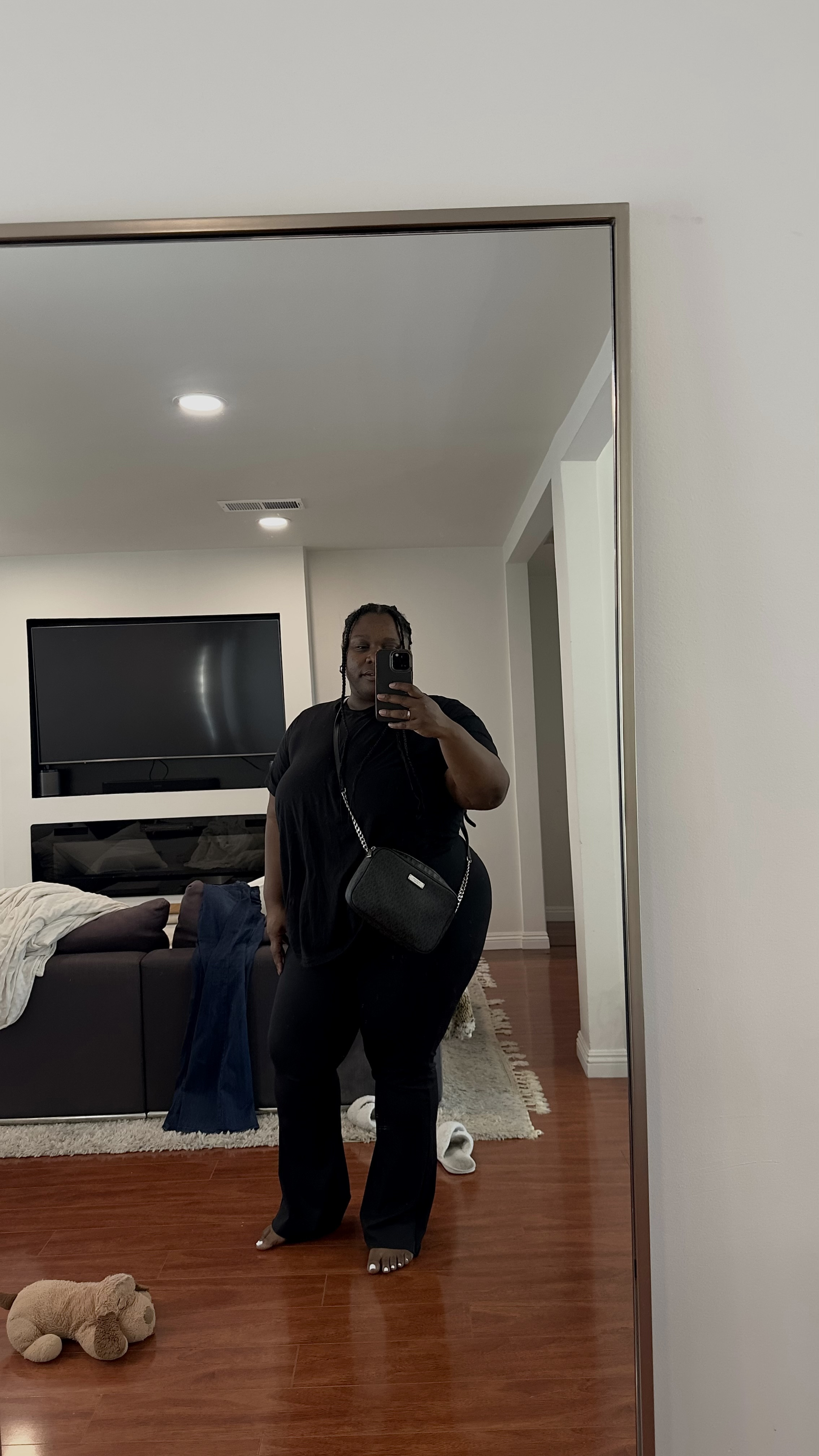 Simple ootd for the curvy babes! Leggings, tee shirt and sandles with a cute crossbody bag. Alternatives tagged

#LTKPlusSize