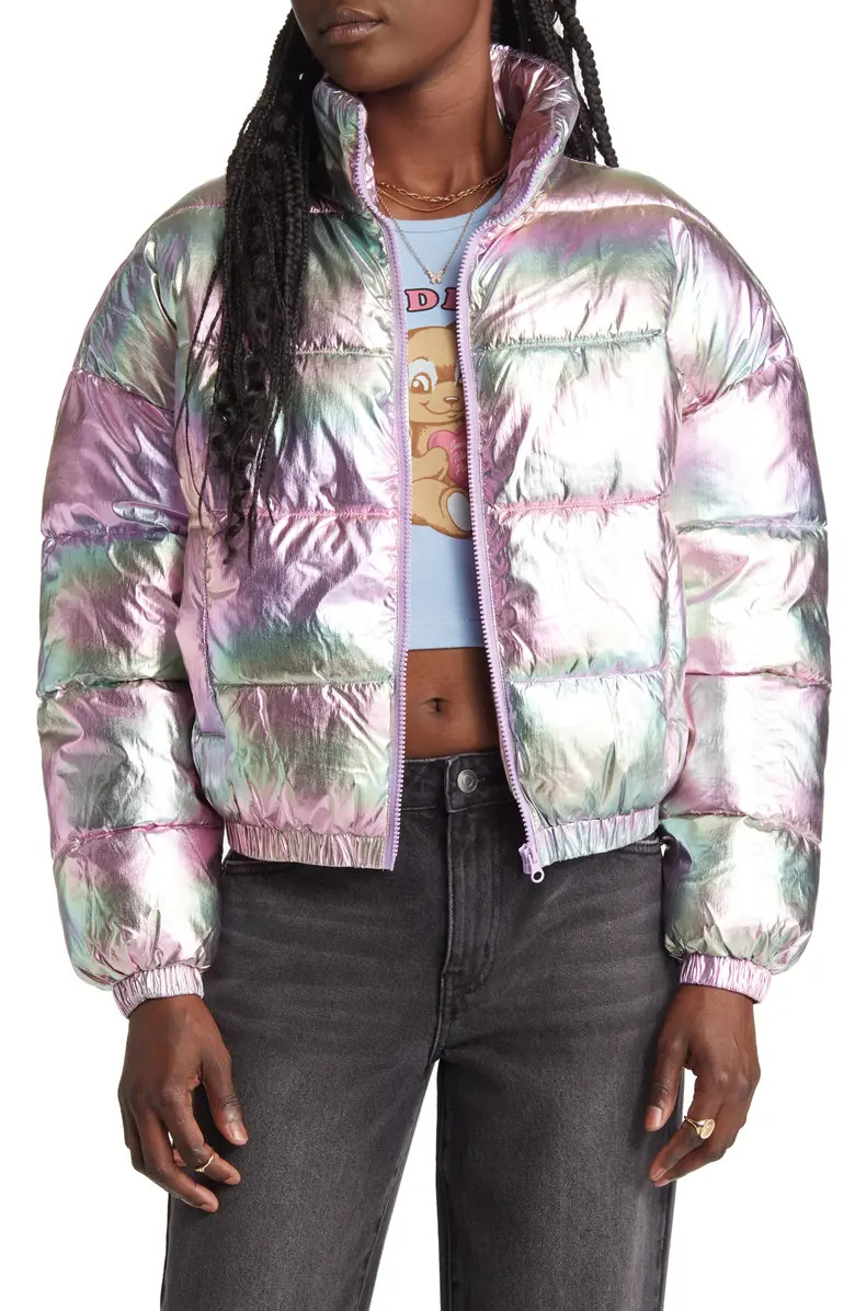 BP. Holographic Puffer Jacket | Nordstrom | Nordstrom