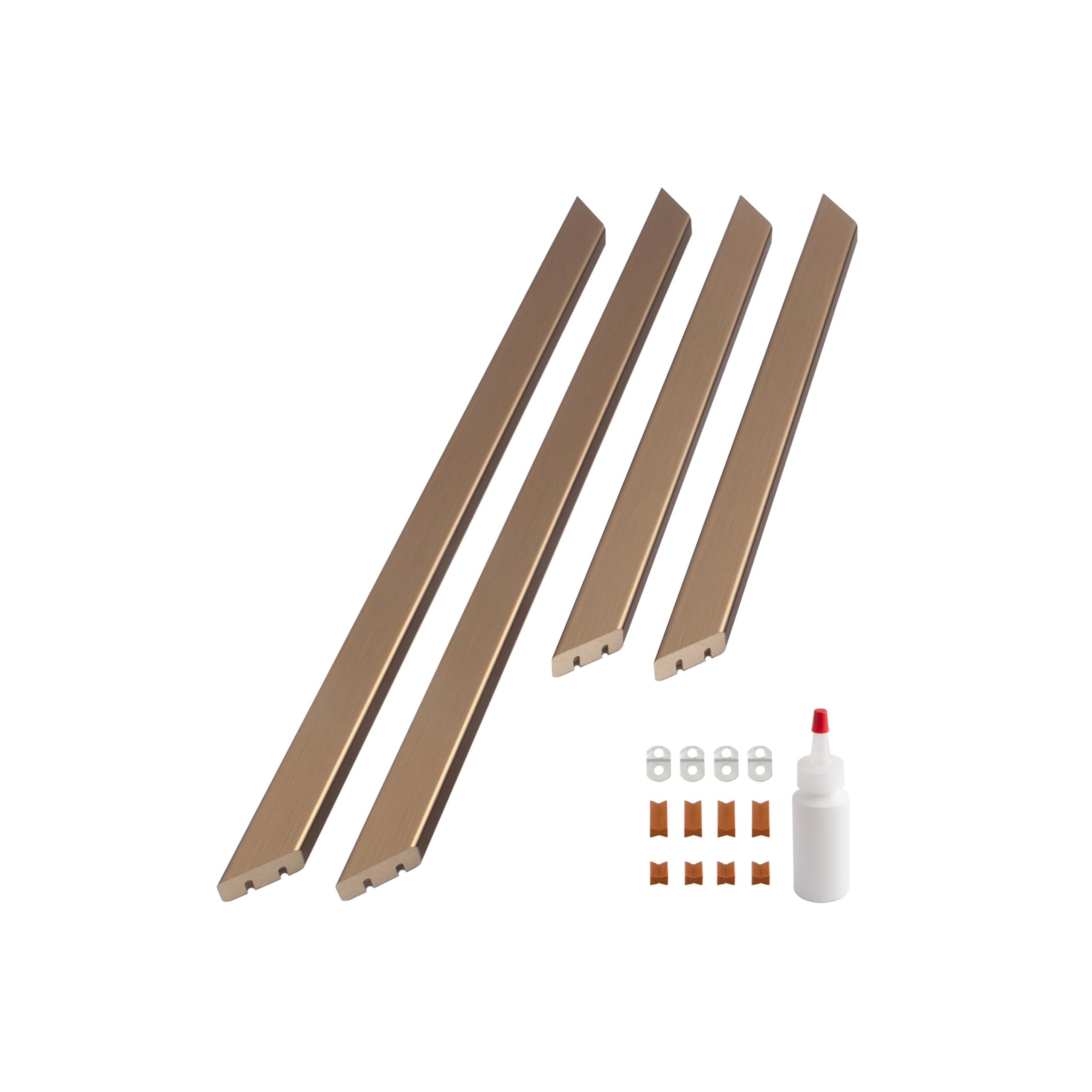 Frame My Mirror Add A Frame - Champagne Bronze Custom Size Mirror Frame Border Kit - Ideal for Ba... | Amazon (US)