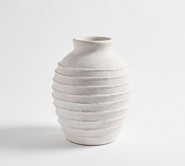 White Ribbed - 15.25"H | Pottery Barn (US)