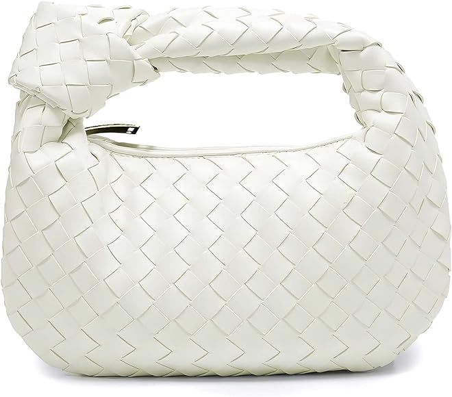 Geibiu Women Shoulder Bag Hobo Handbag Leather Woven Fashion Mini Clutch Bag Trendy Purse Top-Han... | Amazon (US)