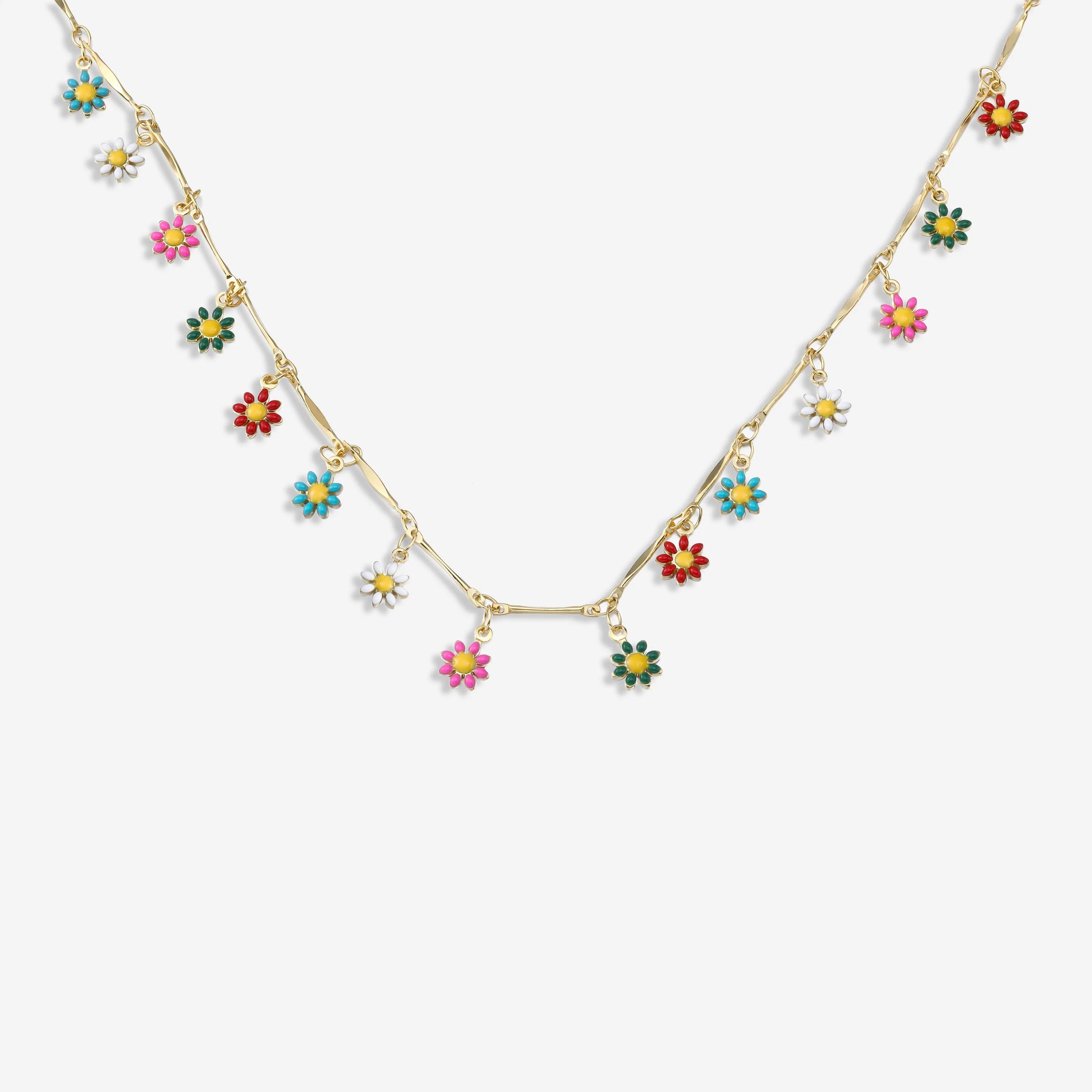 Lucy Flower Charm Necklace | Victoria Emerson
