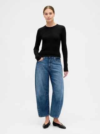 Essential Ribbed Crewneck T-Shirt | Gap Factory