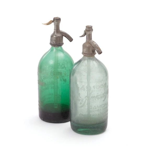 Seltzer Bottle Vintage GREEN/ CLEAR / BLUE | Etsy | Etsy (US)
