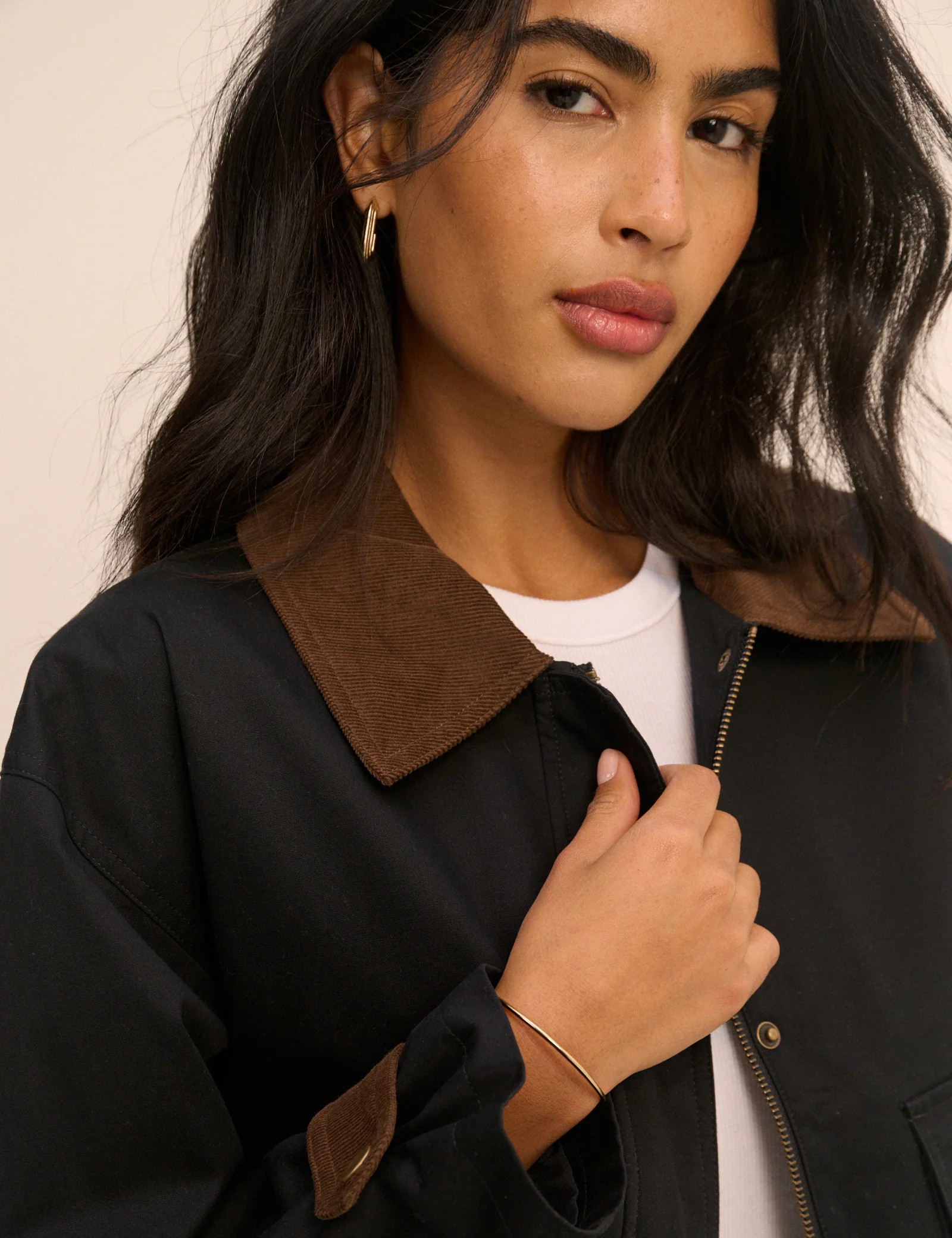 Navy Short Freddie Barn Jacket | Nobody's Child