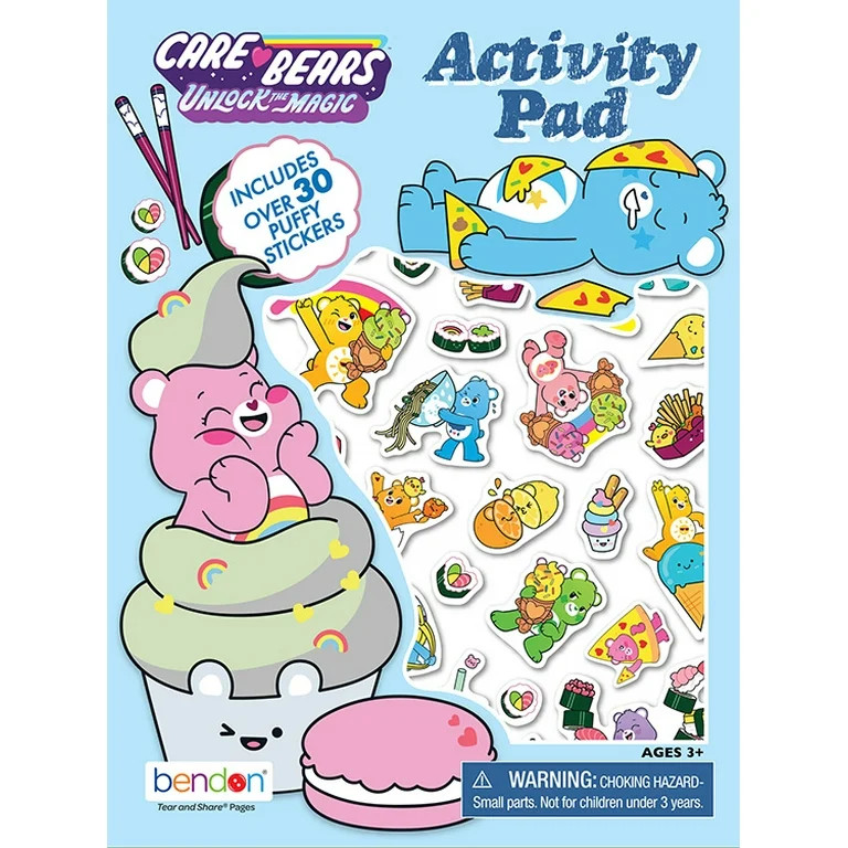 Care Bears 32-Page Coloring and Activity Book with Puffy Stickers, by Bendon | Walmart (US)