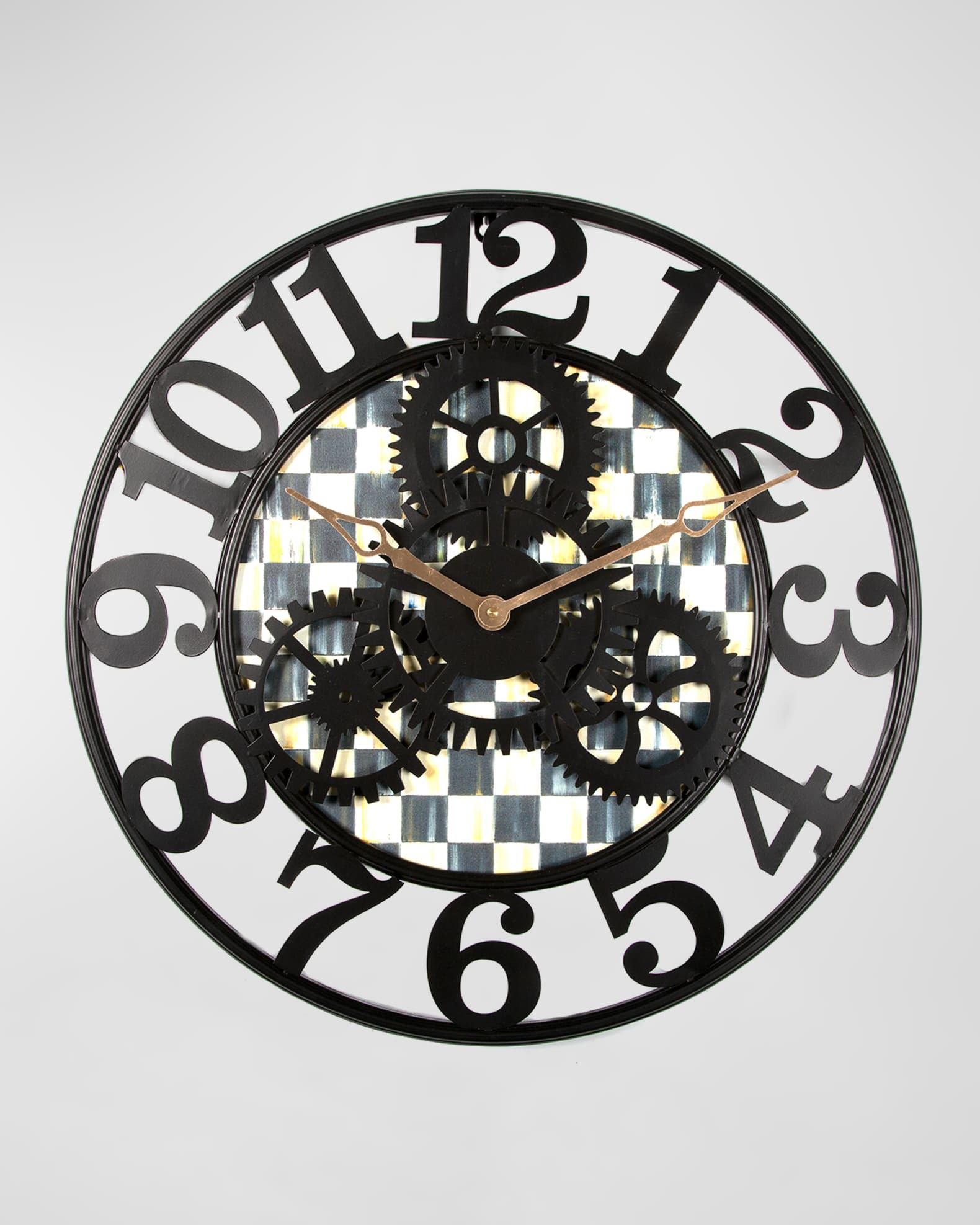 Courtly Check Small Farmhouse Wall Clock | Neiman Marcus