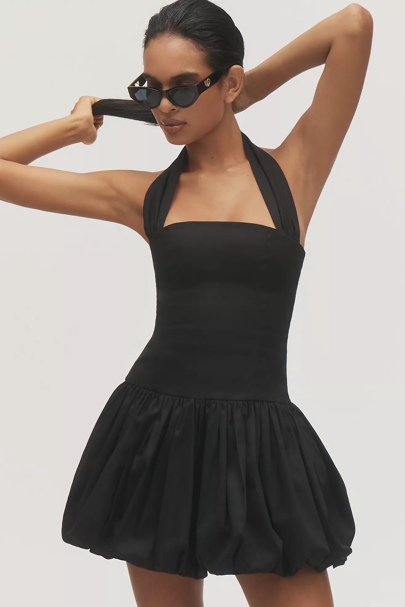 Delfi Collective Halter Bubble Mini Dress | Anthropologie (US)