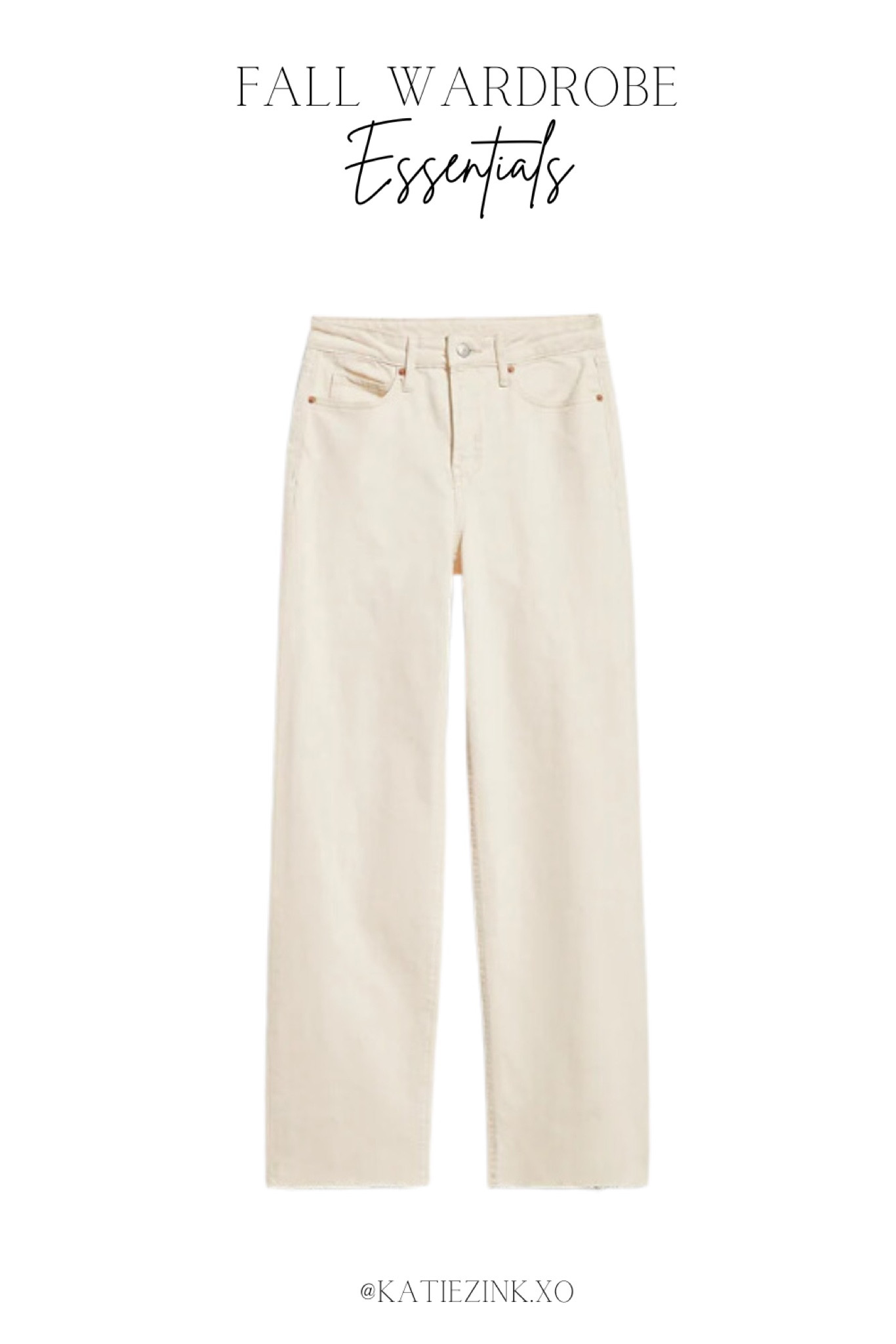 Fall Wardrobe Essentials 👉🏼 The Cream Pants

The perfect edition to your fall wardrobe, a pair of ecru wide leg pants



#LTKSeasonal #LTKstyletip #LTKunder100