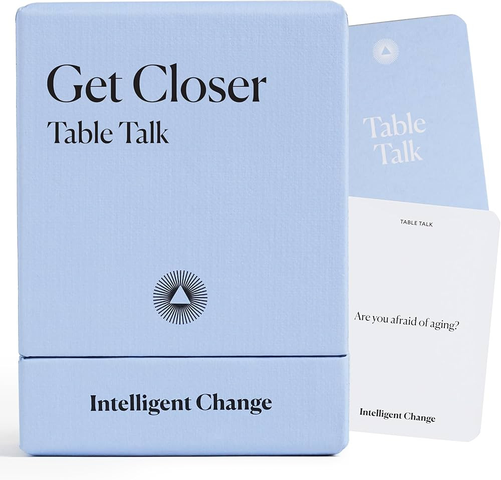 Intelligent Change Get Closer: Table Talk Conversation Cards, Dinner Party Conversation Starters,... | Amazon (US)