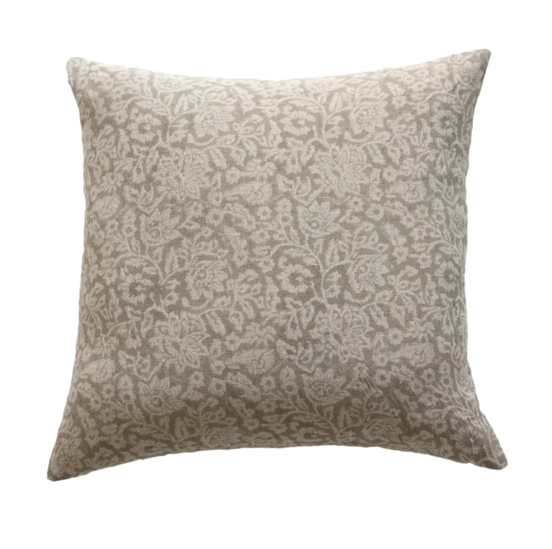 Raven Floral Pillow Cover | Danielle Oakey Interiors INC