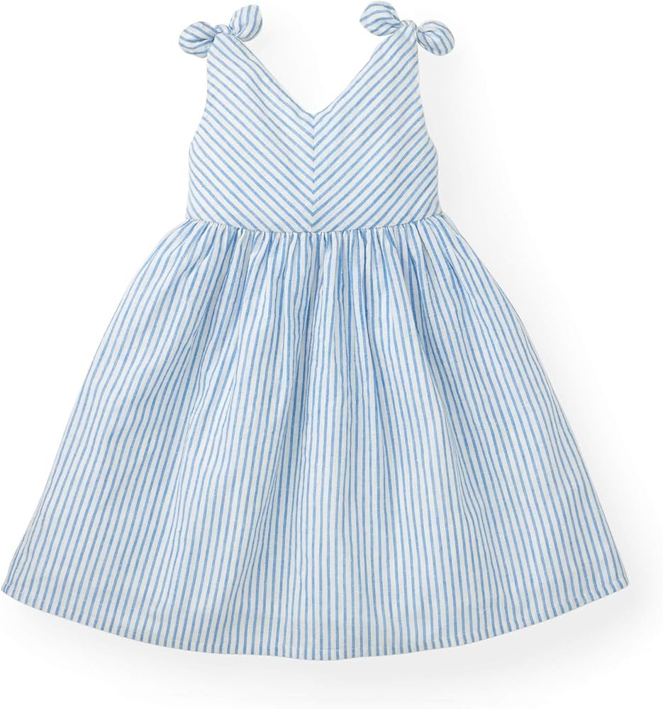 Hope & Henry Girls' Sleeveless Bow Shoulder Swing Dress | Amazon (US)