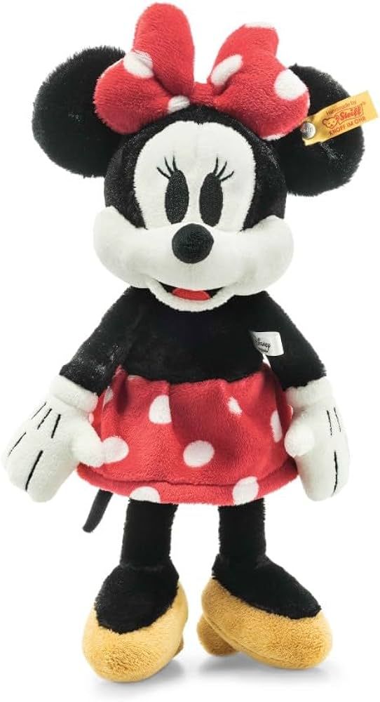 Steiff Disney Soft Cuddly Friends Minnie Mouse 12" Premium Stuffed Animal | Amazon (US)