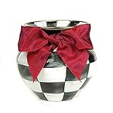 MacKenzie-Childs Courtly Check Enamel Vase - Red Bow | Amazon (US)