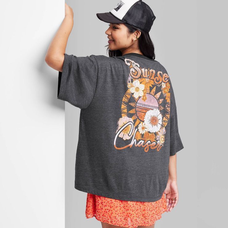 Women's Short Sleeve Oversized Graphic T-Shirt - Wild Fable™ | Target