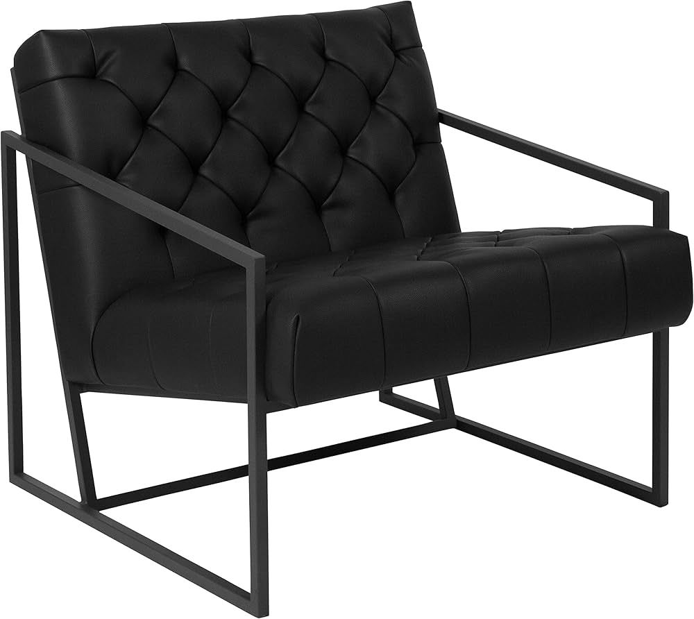 Flash Furniture HERCULES Madison Series Black LeatherSoft Tufted Lounge Chair | Amazon (US)