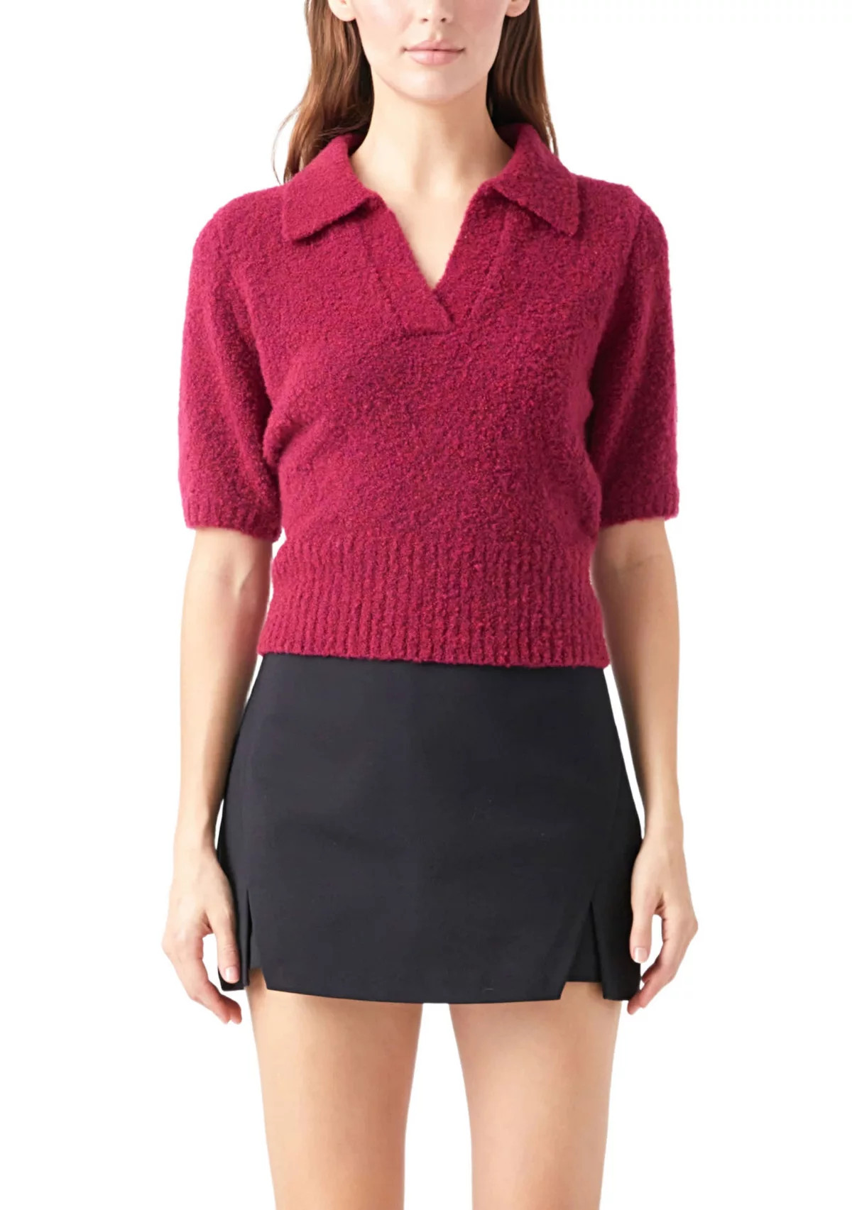 Short Sleeve Collared Sweater | Belk