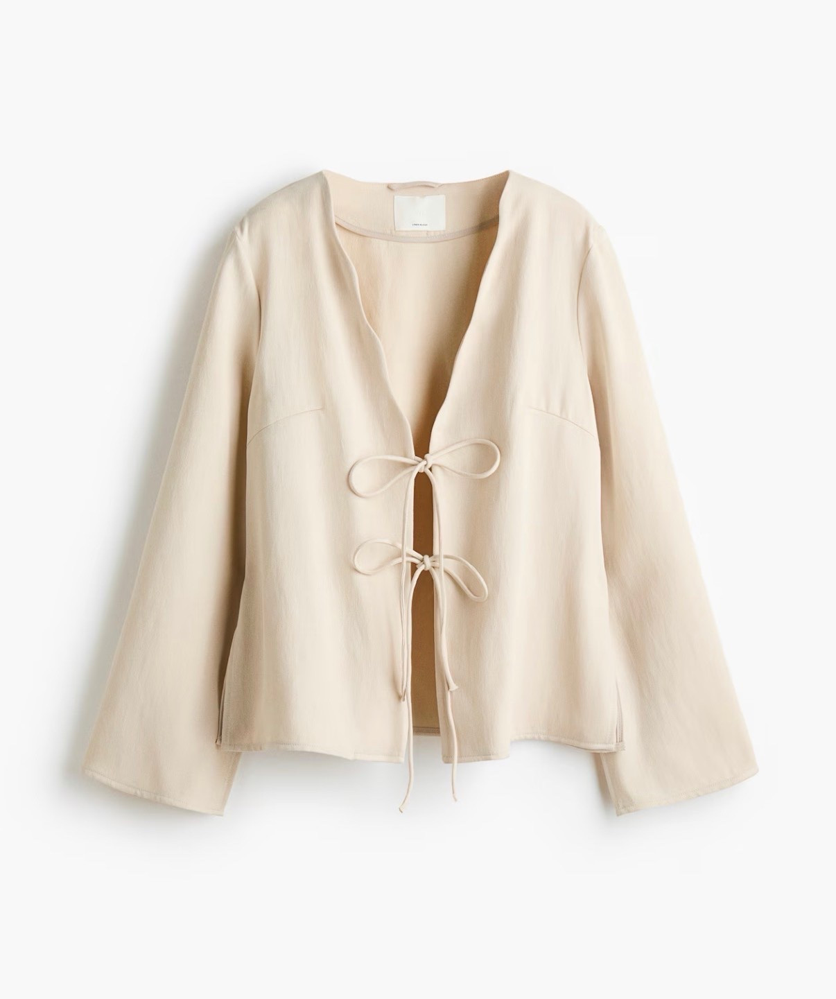 Cream bow tie front jacket

#LTKSeasonal