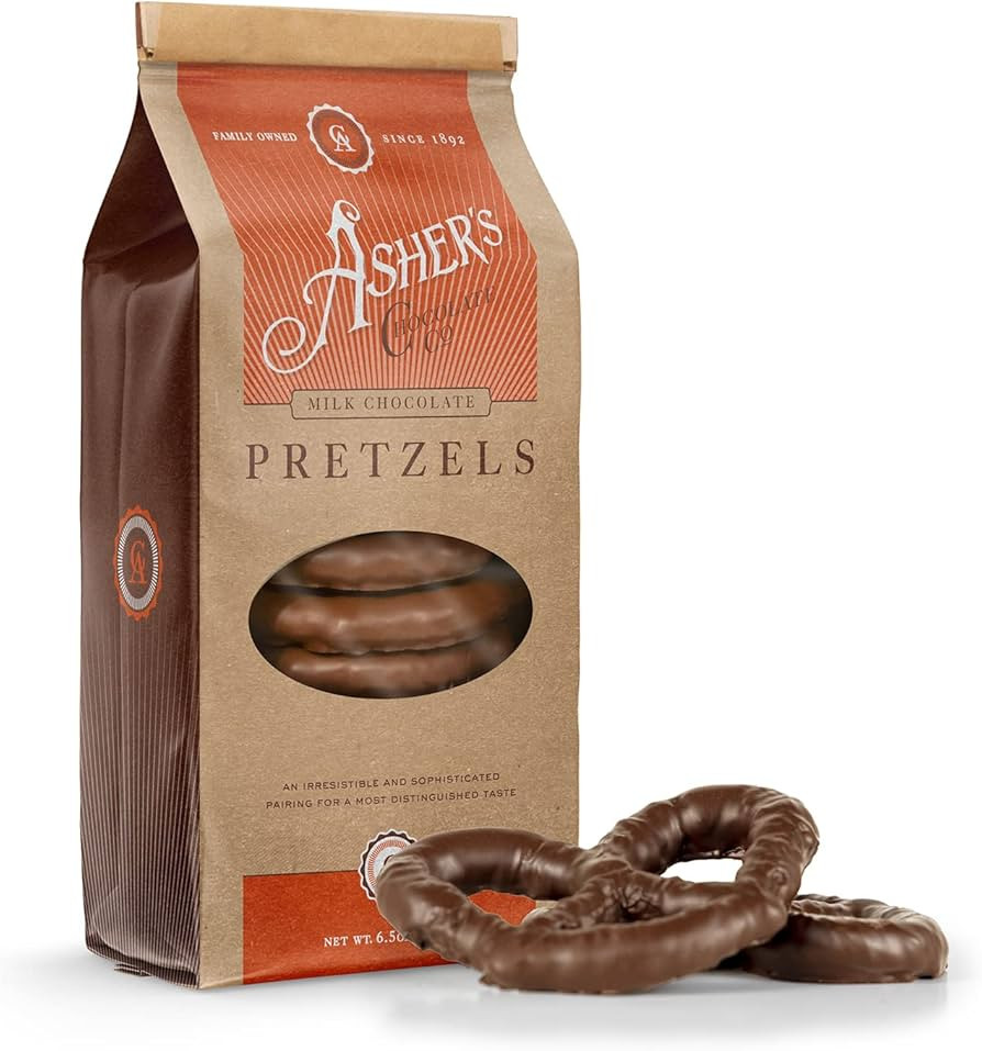 Asher's Chocolates, Chocolate Covered Pretzels, Gourmet Sweet and Salty Candy, Small Batches of K... | Amazon (US)