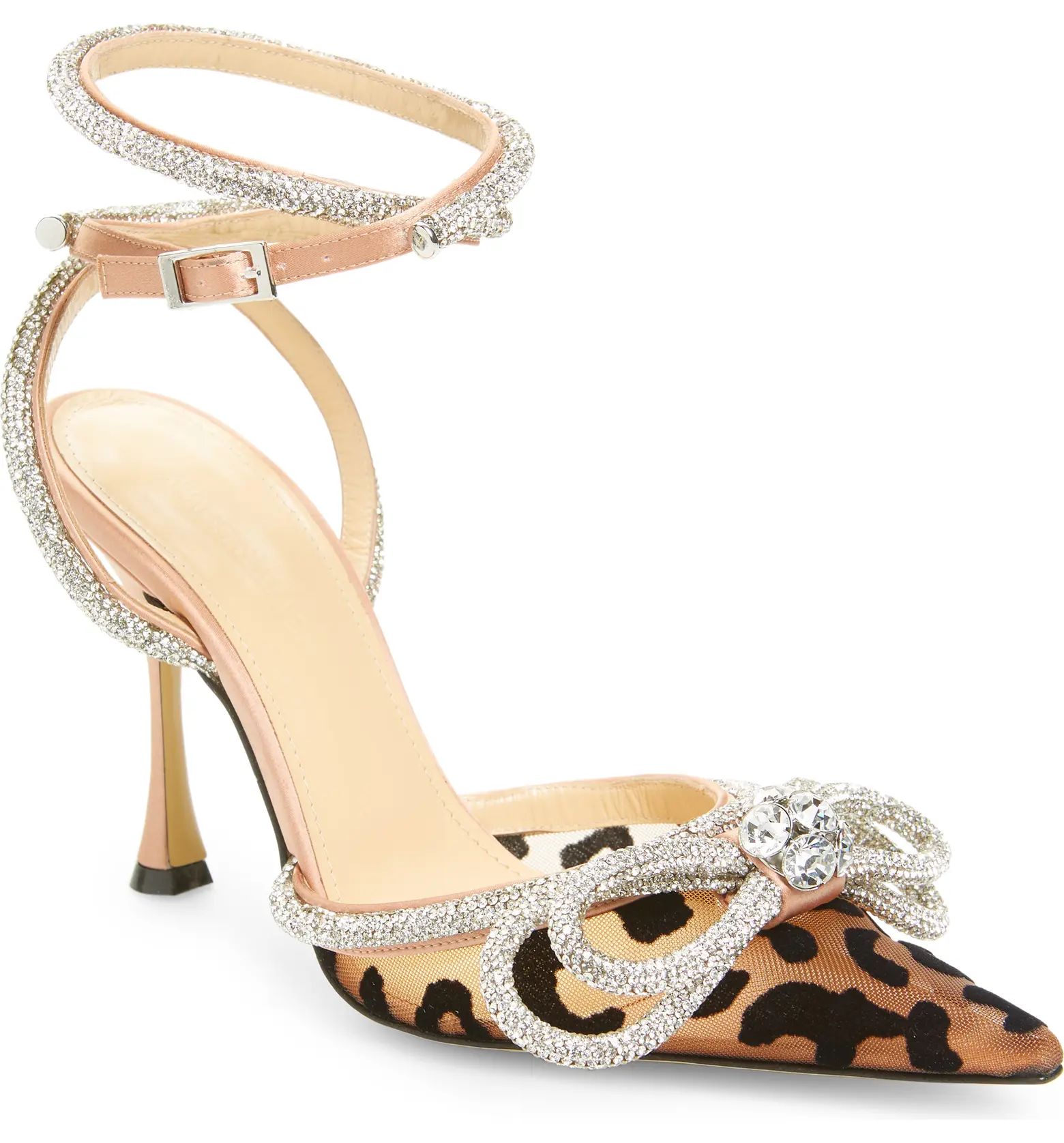 Mach & Mach Double Crystal Bow Pointed Toe Pump | Nordstrom | Nordstrom