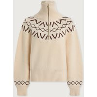 Sigrid Fairisle Half Zip Knit | Varley US, Whitecap Grey / XL | Varley US