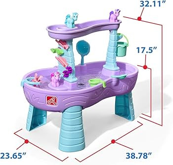 Step2 Rain Showers & Unicorns Kids Water Tables, Outdoor Toddler Activity Table, Ages 2 – 10 Ye... | Amazon (US)