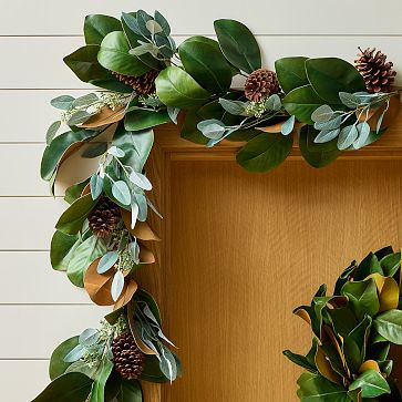 Faux Seeded Eucalyptus Garland | West Elm (US)