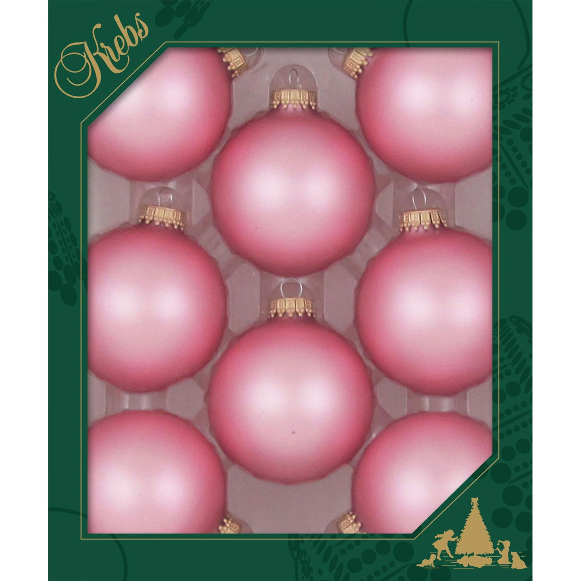 Glass Christmas Tree Ornaments - 67mm / 2.63" [8 Pieces] Designer Balls from Christmas By Krebs S... | Walmart (US)