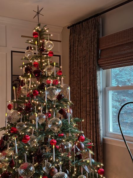 My vintage satin and glass Christmas tree. 🌲♥️

#LTKhome #LTKSeasonal #LTKHoliday