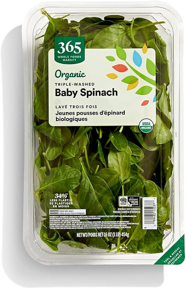 365 by Whole Foods Market, Organic Baby Spinach, 16 Ounce | Amazon (US)