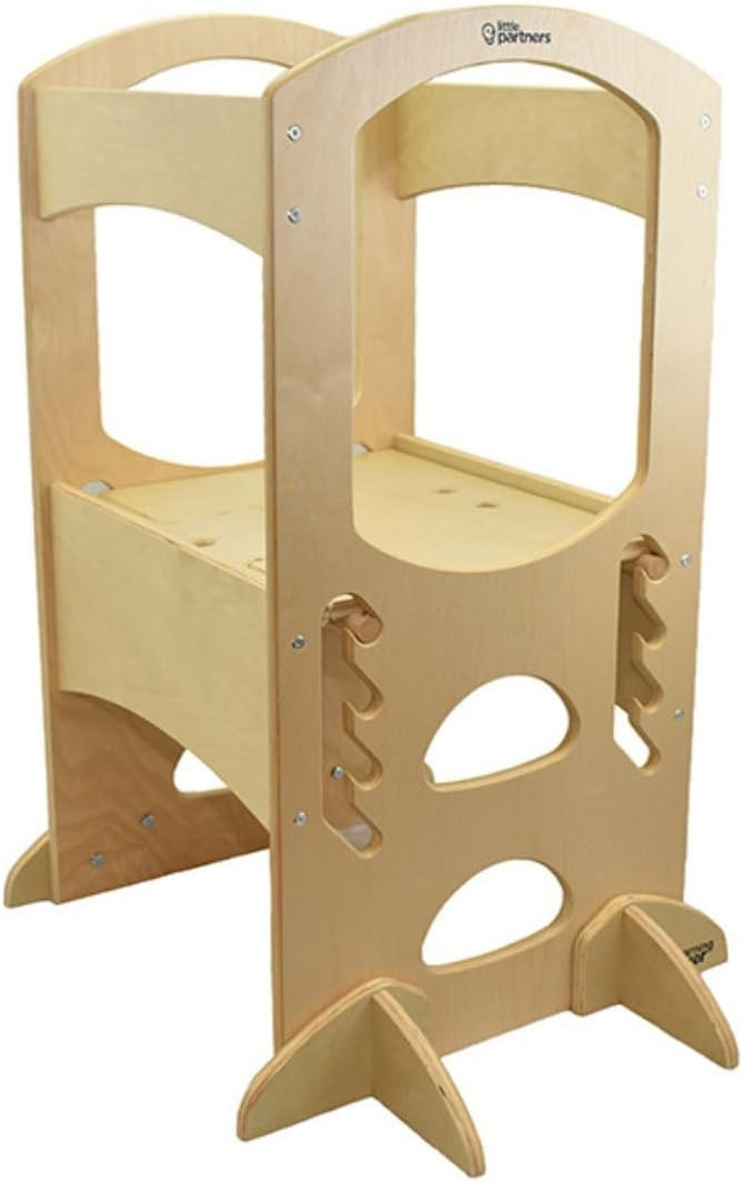 Little Partners Kids Learning Tower® Adjustable Height Kitchen Step Stool for Toddlers, Encourag... | Amazon (US)