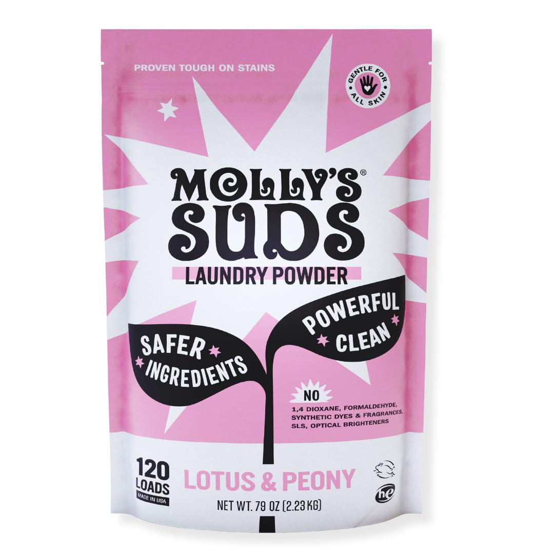 Molly's Suds Original Laundry Detergent Powder | Clean Laundry Detergent Powder for Sensitive Ski... | Amazon (US)