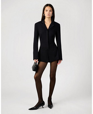 Women's Cinched Waist Blazer Romper | Macy's
