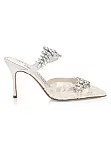 Embellished Lace High-Heel Mules | Saks Fifth Avenue