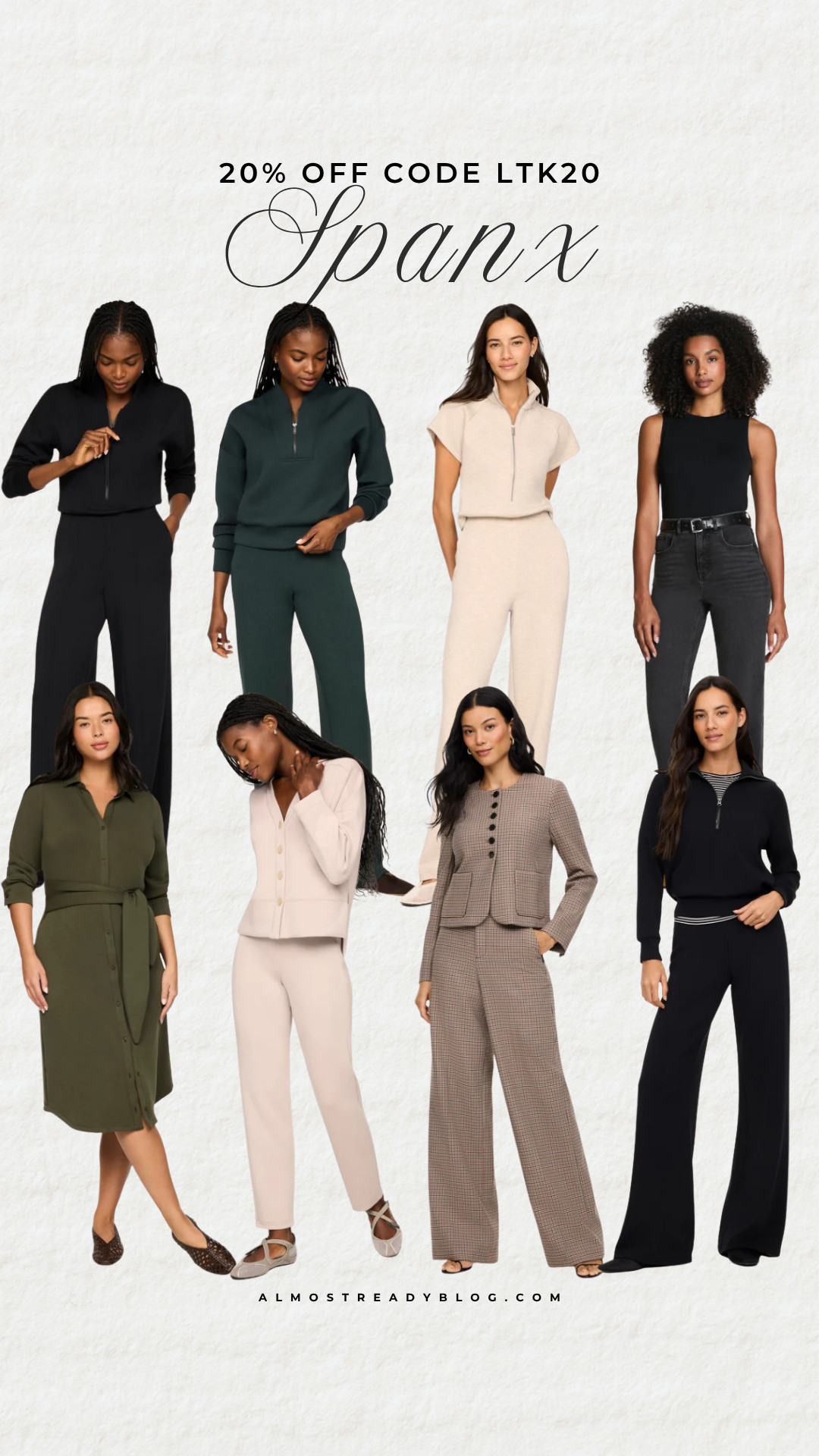 SPANX 20% off code LTK20.

Airessentials on sale, Spanx sale, cozy style, comfy style, travel outfit, workwear, office outfit, jeans, fall outfit

#LTKSaleAlert