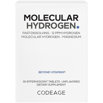 Codeage Molecular Hydrogen, Elemental Magnesium Effervescent Hydrogen Water Tablets - 30 tablets | Target