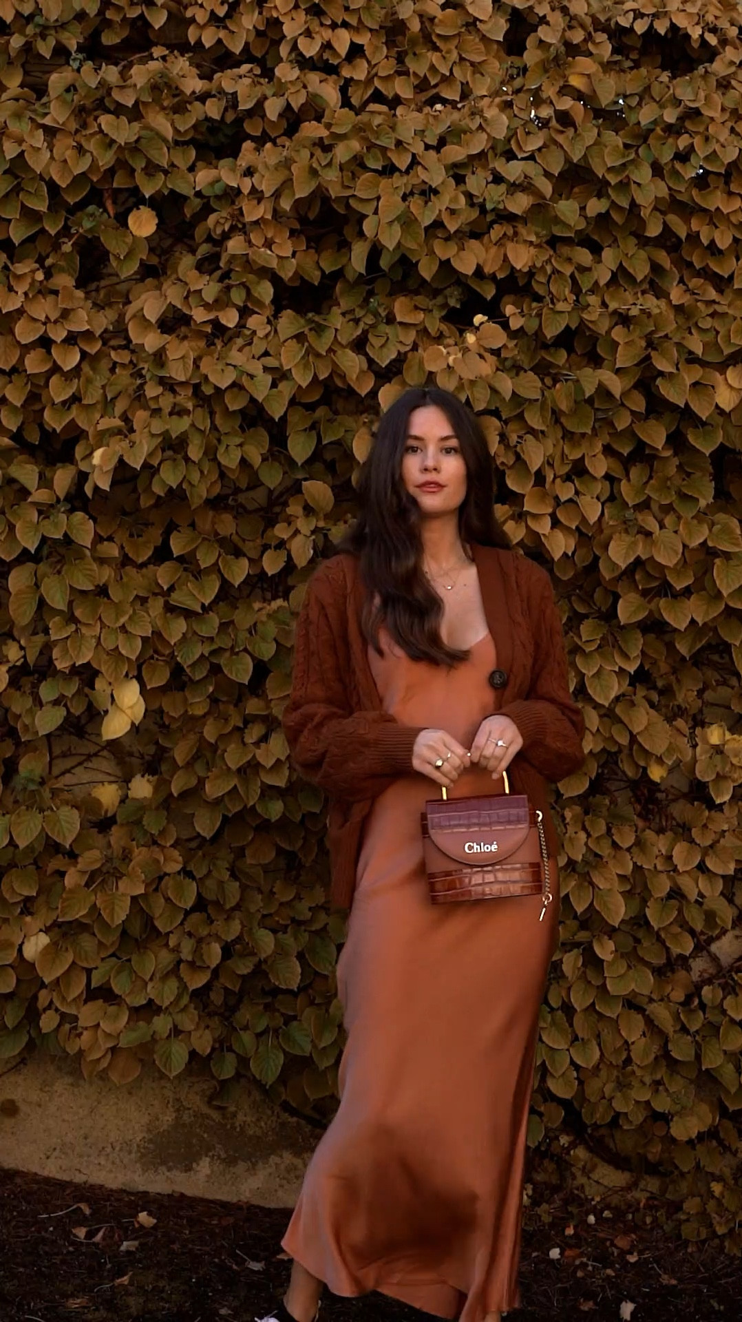 Fall outfit, silk dress, fall dress, thanksgiving outfit, neutral outfit, casual chic outfit, cardigan, chunky sweater, satin dress, fall dress outfitt

#LTKHoliday #LTKSeasonal #LTKFindsUnder100